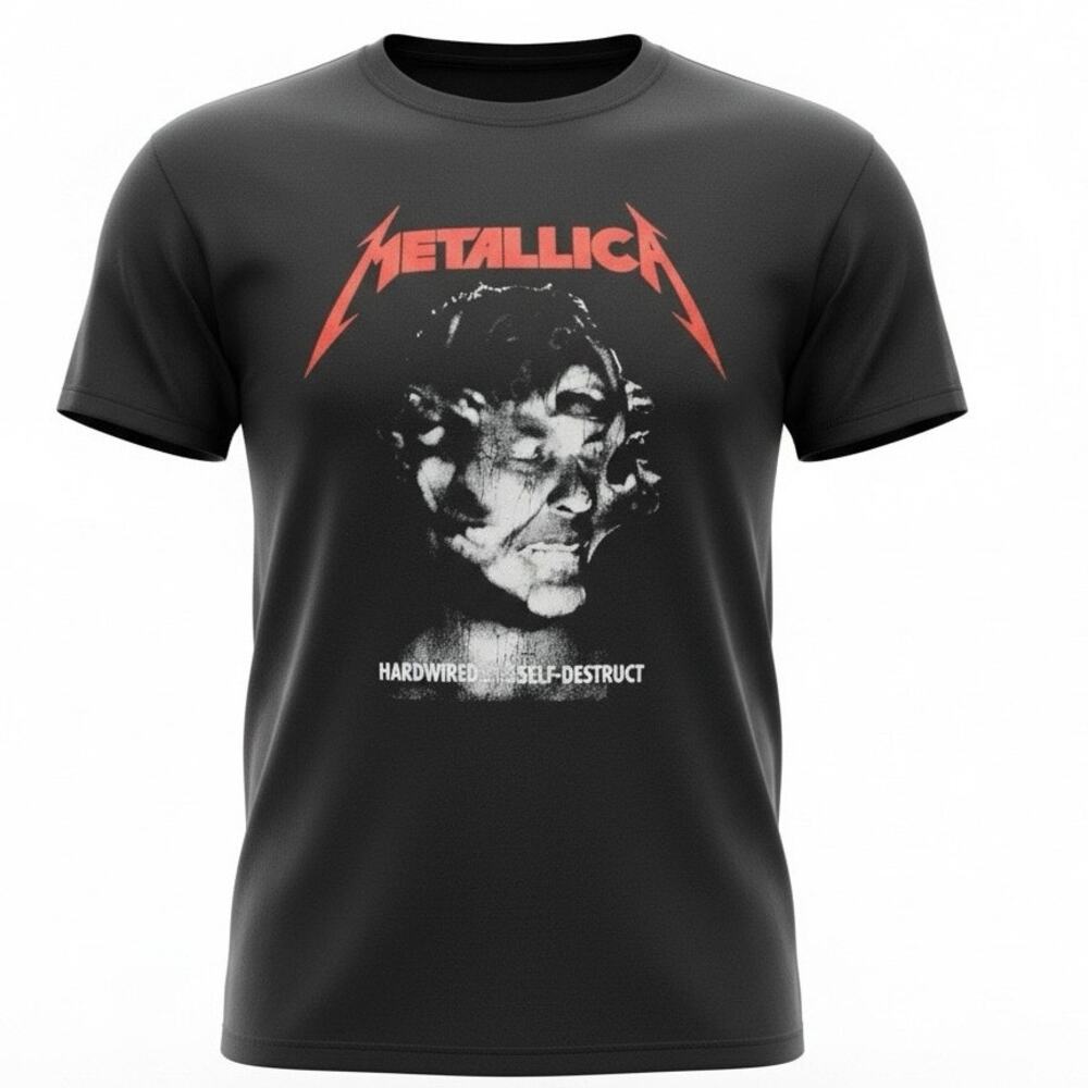 Metallica Hardwired Tee Lifted Research Group Black Medium
